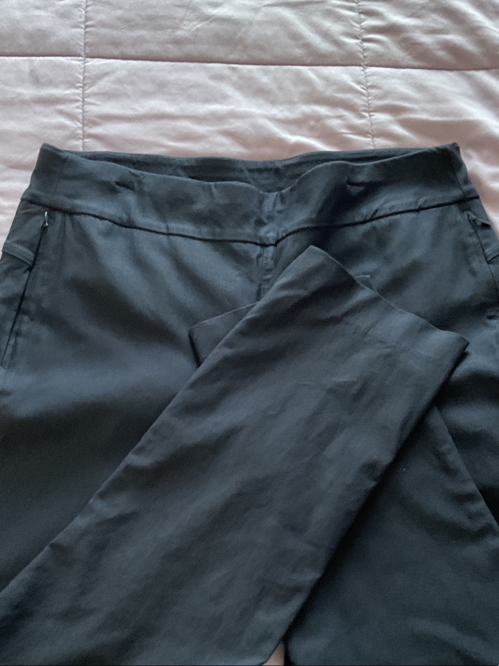 Chico's Navy Blue Straight-Leg Chinos EUC Size 2 - Picture 2 of 5